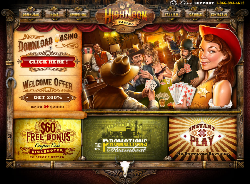 No deposit bonus codes for high noon casino